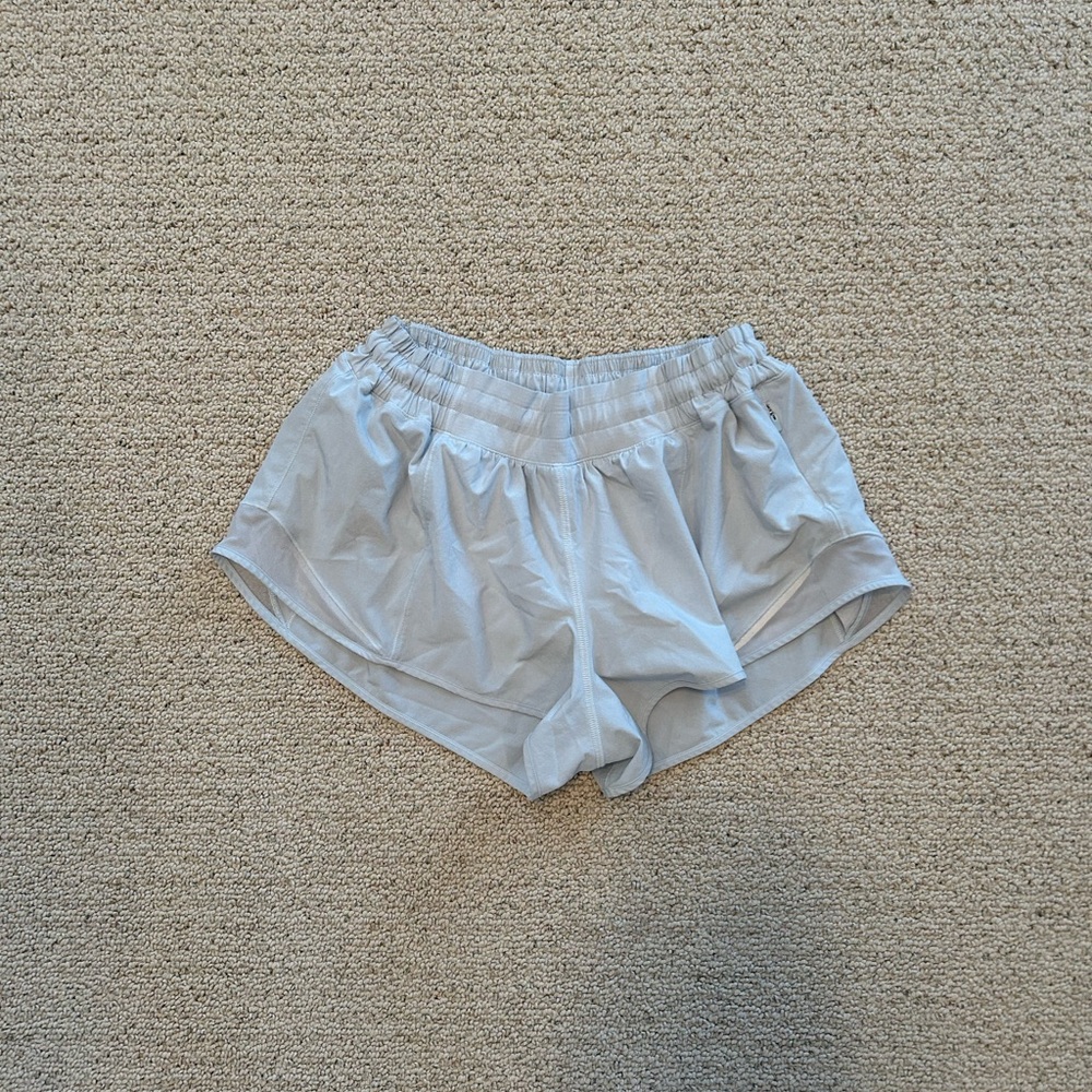 Light Blue Lululemon Hotty Hot Shorts 2.5 Inches